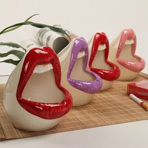 Cool Lips Ashtray - Funny Decor Ash Tray - Ceramic