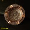 Vintage Pattern Ashtray Home Decor Metal Round Bronze