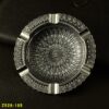 Vintage Pattern Ashtray Home Decor Metal Round Dark