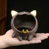 "cat with big mouth" - Ceramic Ashtray