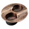 "Double Slot" - Cigar Ashtray bronze mini