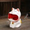 "Lucky Cat" - Ceramic Windproof Ashtray & Decoration