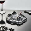 "Mountains" - Large Glass Ashtray - use case 1 photo