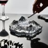 "Mountains" - Large Glass Ashtray - use case 2 photo