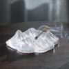 "Mountains" - Large Glass Ashtray - use case of frosted ashtray version