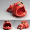 "Red Cartoon Dog With Sunglasses" - Cute Ceramic Ashtray