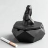 "Stone Statue" - Stone Ashtray With Lid - Windproof