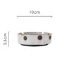 Ashtray White Ceramic Black Spot
