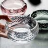 Assorted Large Crystal Glass Ashtray