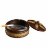 Bamboo Solid Wood Ashtray With Lid