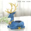 Beautiful Resin Deer Ashtray In Blue