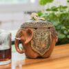 Beautiful Vintage Elephant Ashtray With Lid