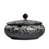 Black And White Ceramic Ashtray