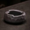 Black Ashtray Japanese Ceramic For Outdoor Or Indoor