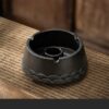 Black Ceramic Ashtray No Cover