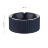 black large ashtray dimensions