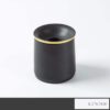 Black Outdoor Ashtray With Funnel Lid