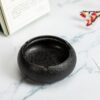 Black Pottery Ashtray Made From Ceramic