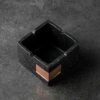 Black Small Square Cement Ashtray