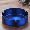 Blue Ashtray Stainless Steel Small