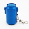 blue can mini portable ashtray with keychain