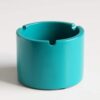 Blue Ceramic Ashtray Without Illustration
