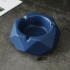 blue modern ceramic ashtray