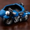 Blue Motorbike Resin Ashtray