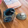 Blue Resin Elephant Ashtray