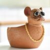 Brown Cartoon Dog Ashtray