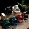 bull ceramic animal ashtrays