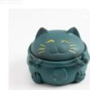 Cat Ashtray Green Ceramic