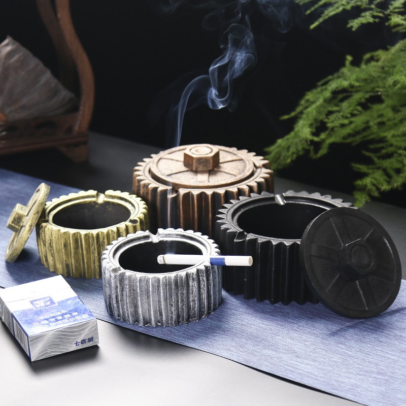Cement Ashtrays With Cover
