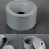 Ceramic Ashtray With Funnel Lid In Grey Color