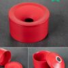 Ceramic Ashtray With Funnel Lid In Red Color