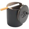 Ceramic Ashtray With Lid For Outside