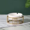 Ceramic Ashtray With Metal Stand 4 Inch 10 Cm