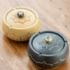 Ceramic Ashtrays With Lid Black And Beige