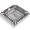 Cigar Ashtray Vintage Metal Large Silver