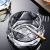 Cigarette Ashtray Modern Transparent Glass