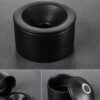 Cigarette Ashtray With Funnel Lid In Black Color