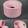Cigarette Ashtray With Funnel Lid In Pink Color
