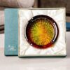 Colorful Glass Ashtray Round