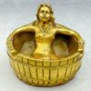 Cool Ashtray Resin Woman In Bath