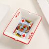 cool ceramic Ashtray poker cards red