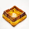 Cool Glass Ashtray Orange Color