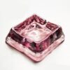 Cool Glass Ashtray Pink Color