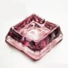 Cool Glass Ashtray Red Color