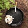 cool smoking pig ashtray in black