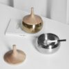 Covered Ashtrays For Outside Silver And Golden